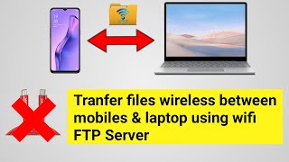 Tranfer files wireless between mobile & laptop using wifi FTP Server || Shivam Rajput || #viral #sho