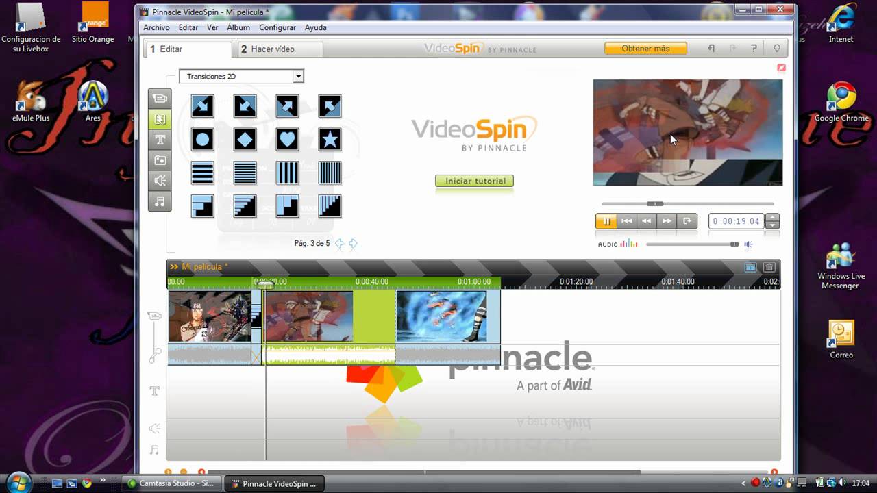 Spin videos. Pinnacle VIDEOSPIN.