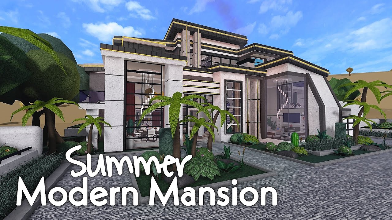 Bloxburg: Modern Summer Mansion (Full Speedbuild $560k) 