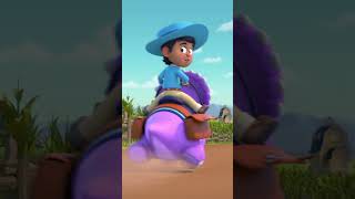 The Compy Follows Miguel! | Dino Ranch #dinoranch #dinosaurcartoon #dinosaurshorts #halloween