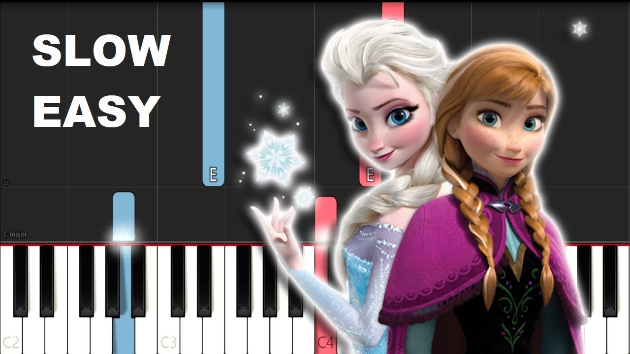 Frozen 2 - Lost in the Woods (SLOW EASY PIANO TUTORIAL)