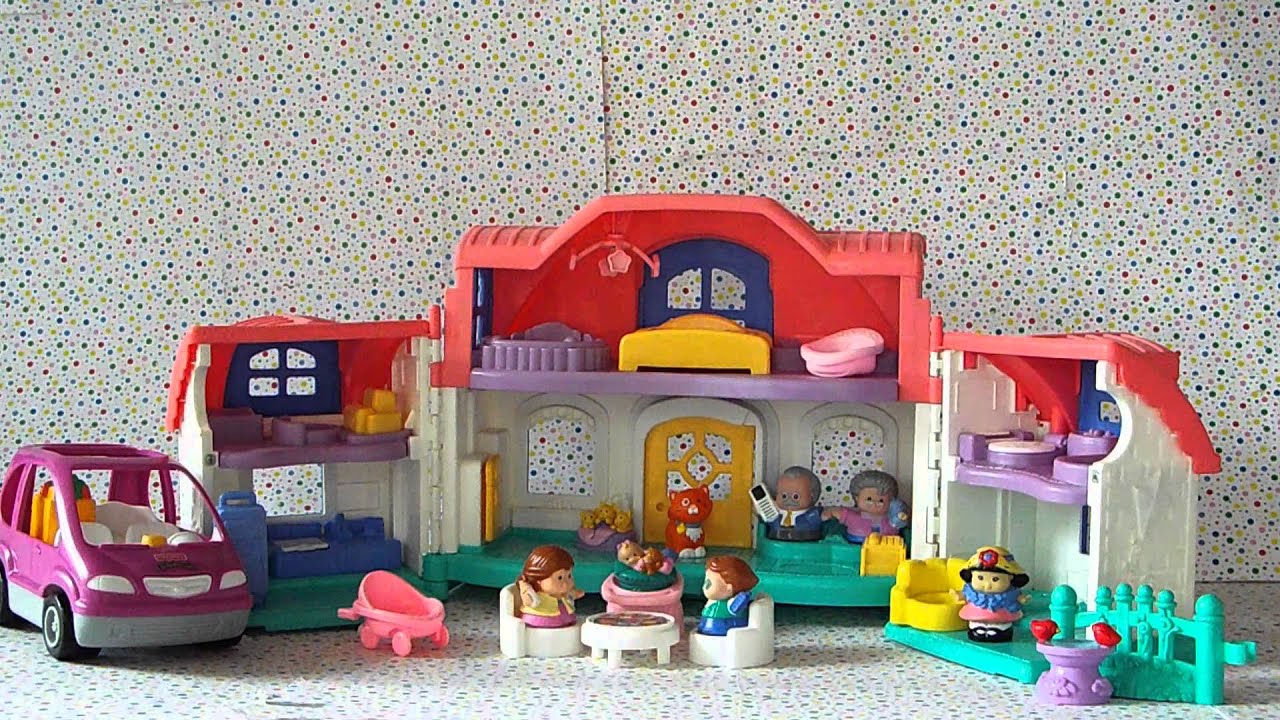 Fisher Price Little People Sweets Sounds Dollhouse With Some Accessories 