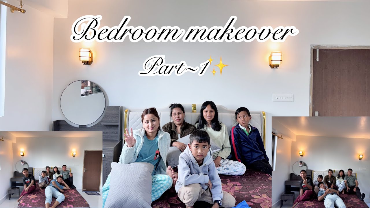 Bedroom makeover part~ 1 || stay tunes for part 2 || my happy place  😇