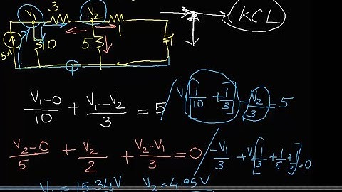 Node Analysis problems explanation KTU ECT205 NETWORK  THEORY module 1 S3 part1 2019 -20 scheme