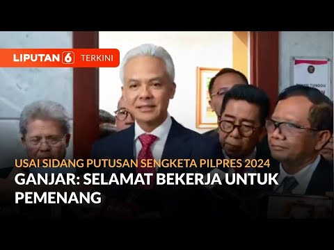 Terima Keputusan MK, Ganjar-Mahfud Ucapkan Selamat Untuk Prabowo-Gibran | Liputan 6