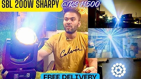 SBL 200W RGB GOBO Mini Sharpy light  RS 11499 including courier| DJ Light | FULL VIDEO WITH PRICE