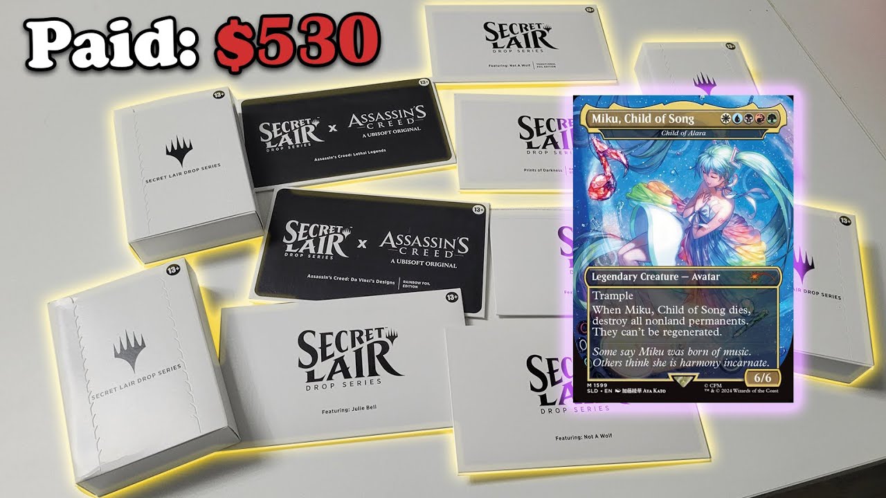 Every Secret Lair Opened. Summer Superdrop - YouTube
