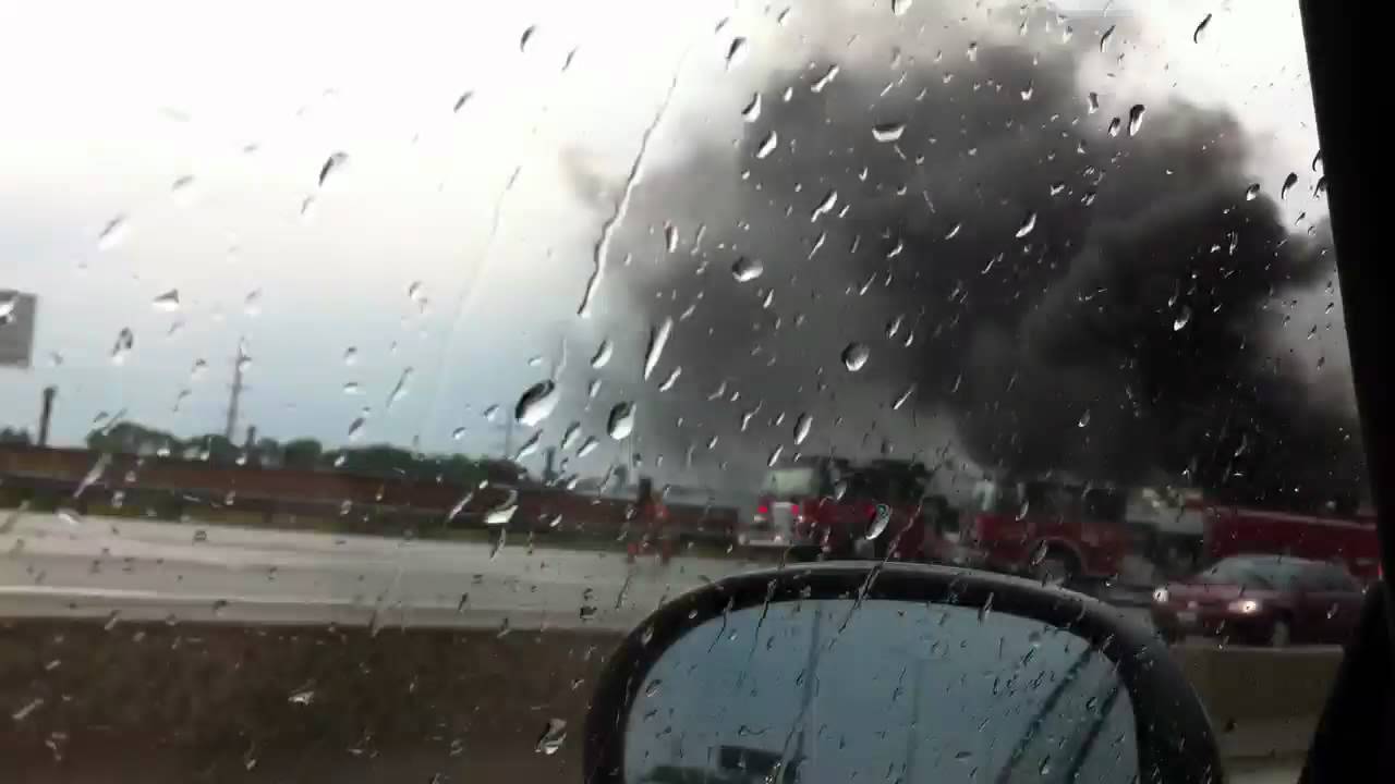 Truck on fire - YouTube