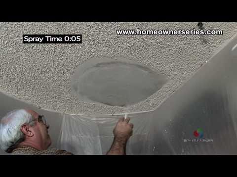 How to Texture Drywall - Popcorn Ceiling - Drywall Repair