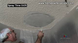How to Texture Drywall  Popcorn Ceiling  Drywall Repair