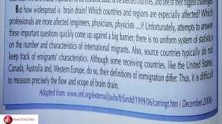 ticket To English ( unit 10 reading '' brain drain'' page 146-147) تصحيح تمارين صفحة