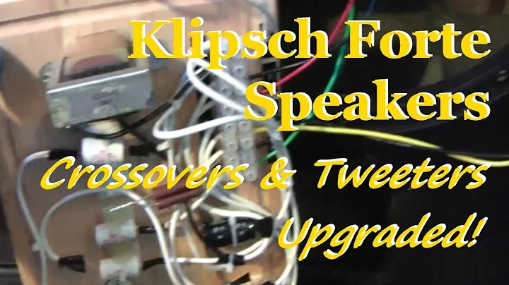 Replacing Crossovers in Klipsch Forte I Speakers u...