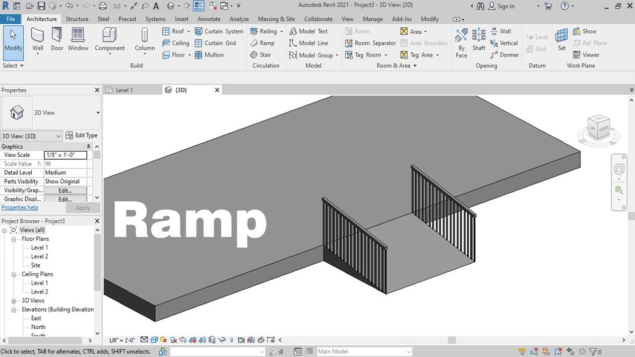 How to Create Ramp in Revit Tutorial | Shadin Creative Design - YouTube
