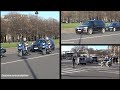 Des motards de la police escortent des corteges vip a paris