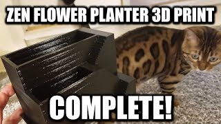 Zen Flower Planter 3D Print COMPLETE! - Bengal Cat Icy - 3D Printing Prosthetic Hands! by singacata 414 views 5 years ago 2 minutes, 32 seconds