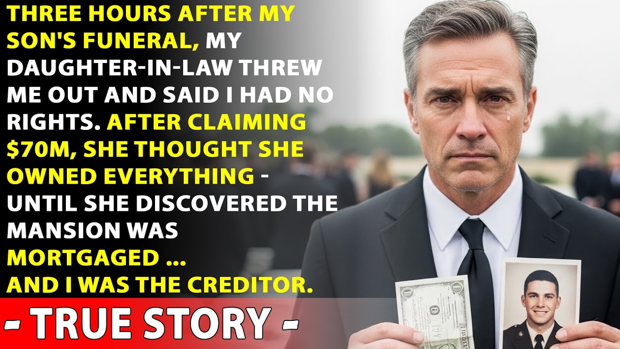 After My Son’s Funeral, My Daughter-in-Law Kicked Me Out—Unaware I Was the House’s Creditor...