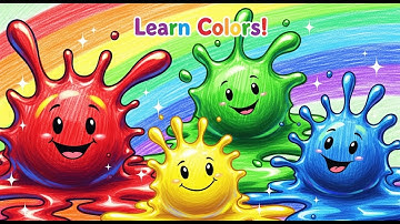 Learn Colors for Kids 🎨 | Red, Green, Yellow, Blue Song | 3D Animation