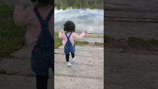 Queen Of Jumping Dance She Loves Dancing At Bank Of The Lake So Beautiful Dancing