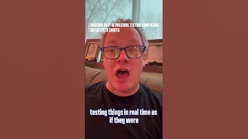 Another Way Of Pressure Testing Your Plans