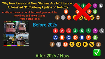 Why New Lines and New Stations Are NOT here on Automated NYC Subway Update on Roblox? 