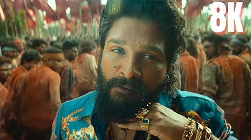 Puspha Pushpa Full Video Hindi Songs in 8K / 4K Ultra HD HDR 60 FPS | Allu Arjun