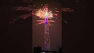 Happy New Year countdown &amp; fireworks from Lotte World Tower Seoul Happy 2024