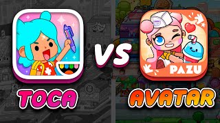 Toca life world vs Avatar World 💚 Toca Boca vs Pazu screenshot 4