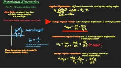 [Physics][Physics I]-Rotational Kinematics Pt 2-Rotation of Rigid Bodies-Concept Video
