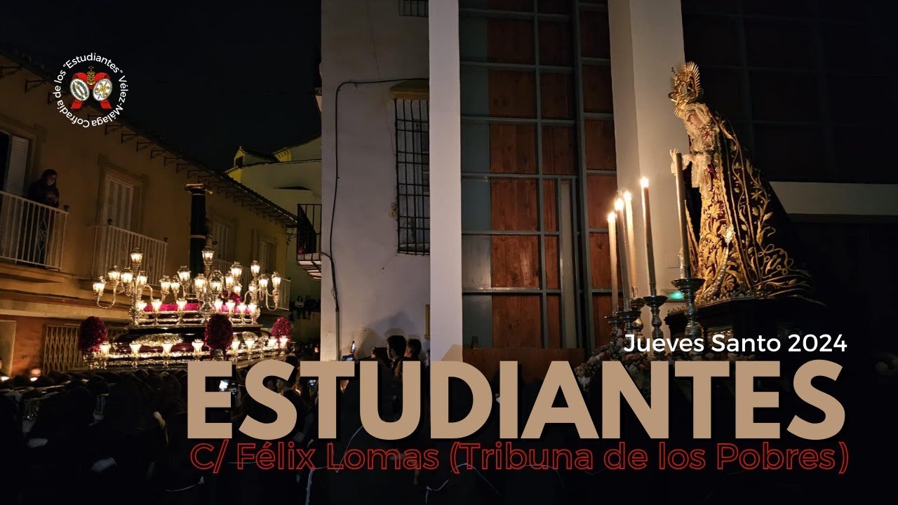 TRIBUNA DE LOS POBRES JUEVES SANTO DE LA SEMANA SANTA 2024 - COFRADÍA ESTUDIANTES VÉLEZ-MÁLAGA