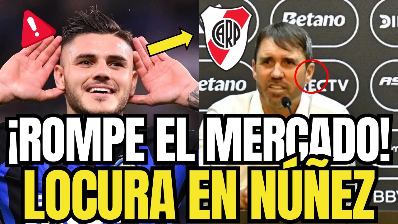 💣⚪ ¡BOMBAZO! ¿Mauro Icardi a River? Coudet exige su llegada ahora mismo.