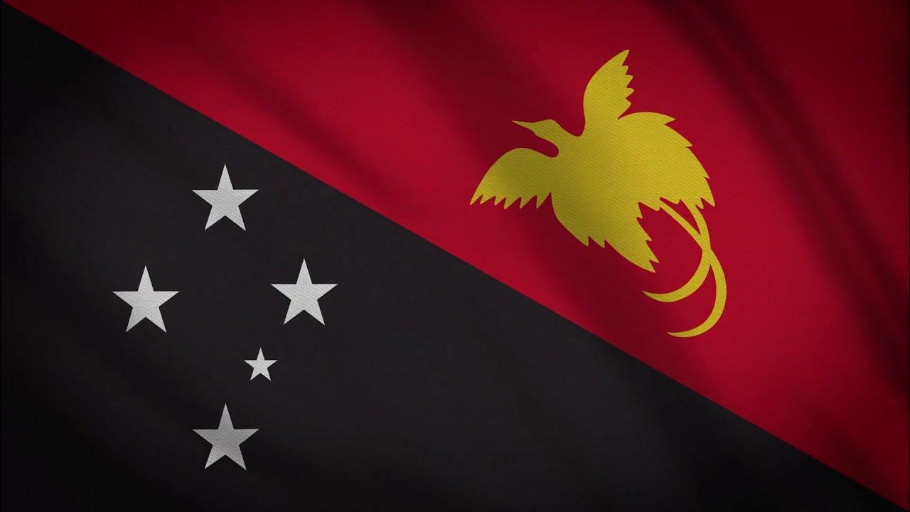 Как выглядит флаг новой гвинеи National Anthem Of Papua New Guinea 4k - O Arise, All You Sons - YouTube