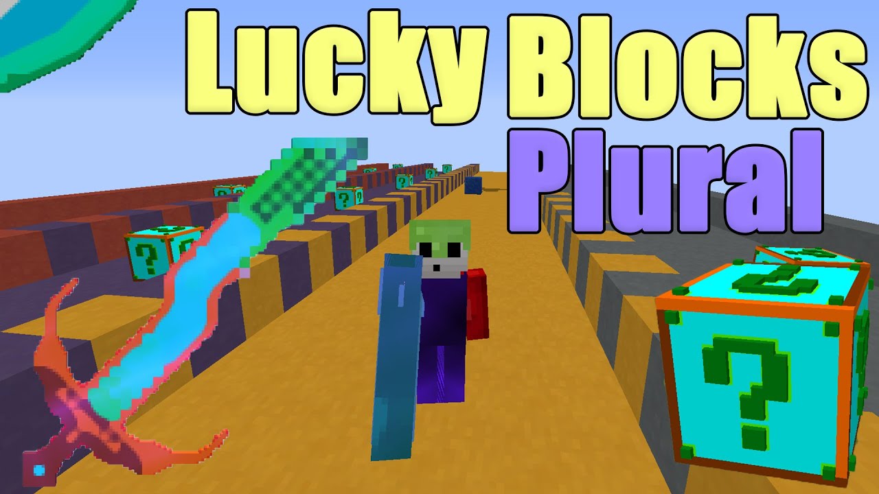 ¡descargar Lucky Blocks Plural En 2021 Armas Gigantes Minecraft 1