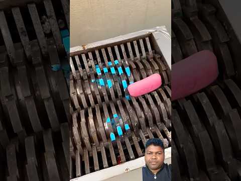 Asmr soap crushing #shredder #soap #machine #metalshredder