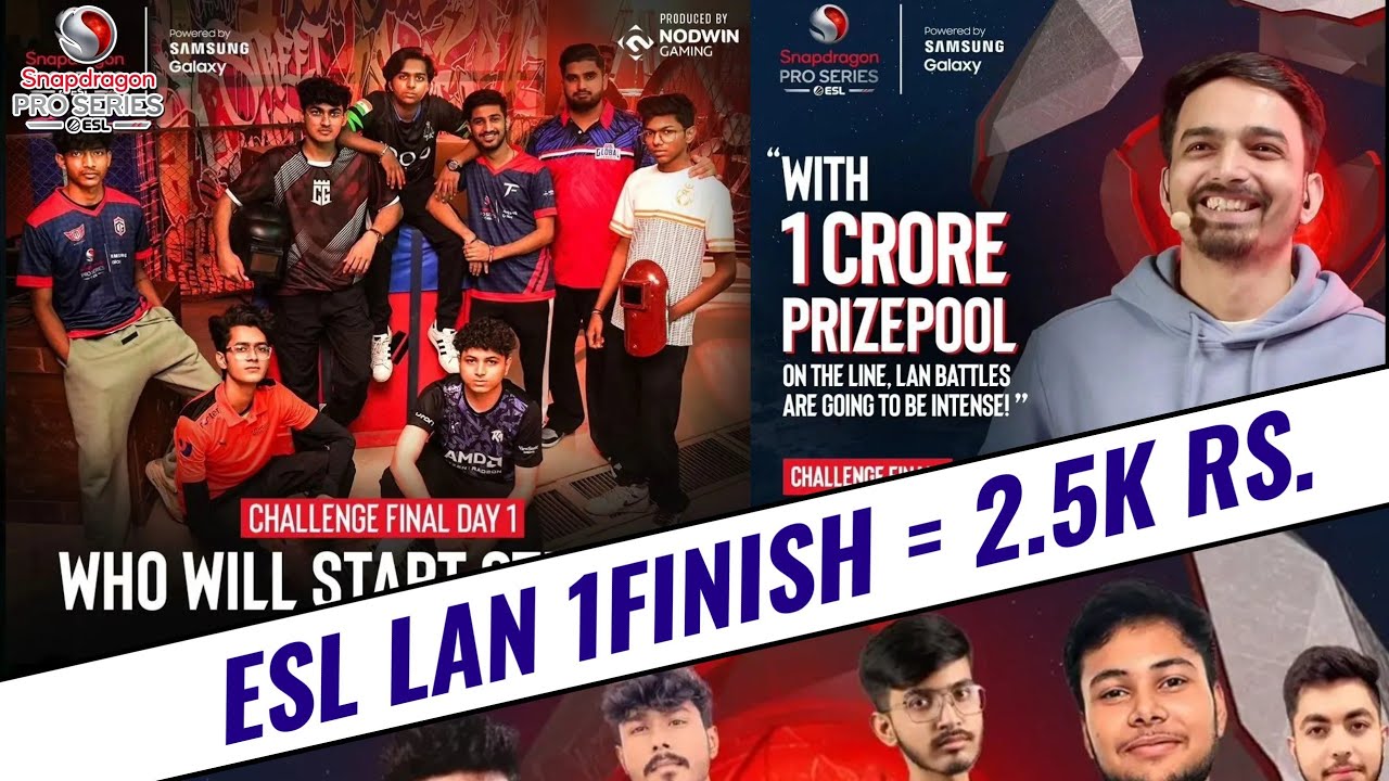 Esl Bgmi Tournament Shocking Prizepool😱🤑 Esl Lan Event | Bgmi News ...