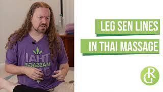 Leg Sen Lines in Thai Massage