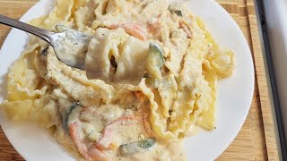 Ricotta Sauce Veggie Pasta #dinnerideas #easyfood #dinner #simplecooking #healthyrecipes #tasty #yum