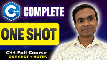 Complete C++ Tutorial In One Shot | Beginners to Advanced + Handwritten Notes | Part - 2