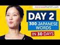 Day 2: 20/300 | Learn 300 Japanese Words in 30 Days Challenge