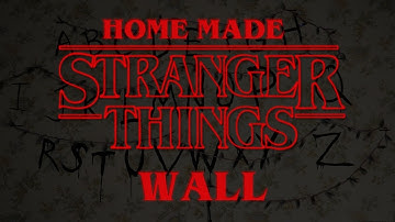 Reddit Things - Home made Stranger Things wall
