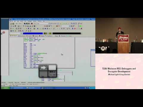 DEFCON 16: Malware RCE: Debuggers and Decryptor Development