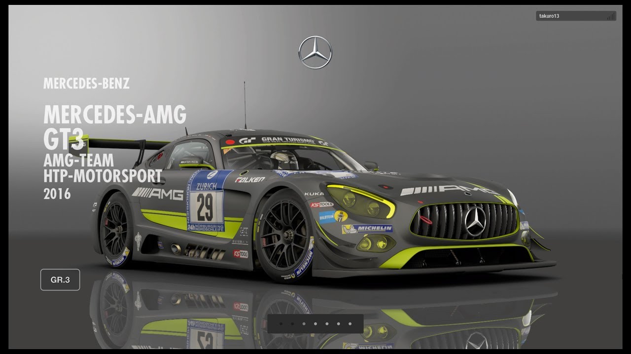 MERCEDES AMG GT3 AMG-TEAM HTP-MOTORSPORT 2016 - GRAN TURISMO SPORT ...