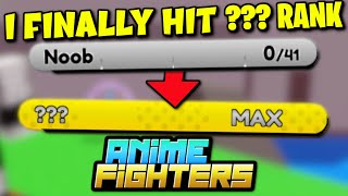FINALLY Getting The (???) Rank In Anime Fighters Simulator! - THE BEST WAY TO GET PLAYER EXP!