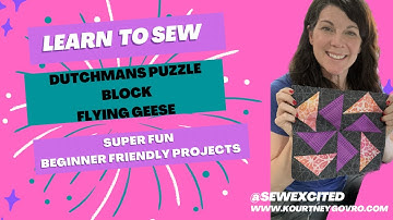 Dutchman’s Puzzle - Flying Geese quilt block