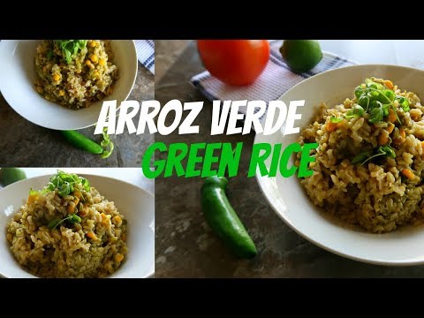 Mexican Green Rice | Arroz Verde Mexicano
