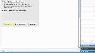 Intercall Recording na WebEx server z VoIP