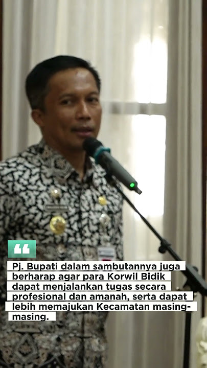 Pj. Bupati Serahkan 24 SK Penunjukan Korwil Bidik Kecamatan
