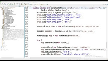 2021 07 26, cpF, JSP 게시판, 141강, 메일 발송 테스트