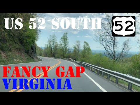 US 52 South - Fancy Gap Old Route - Hillsville to Mt. Airy, NC - Virginia - Highway Drive