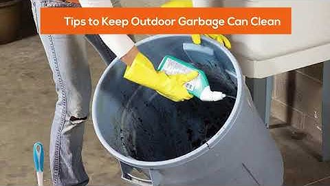 How To Clean Outdoor Garbage Cans & Banish Smells