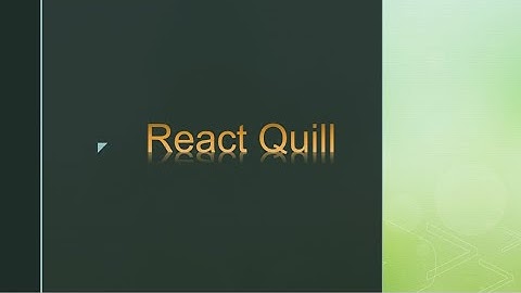 Text Editor with React Quill